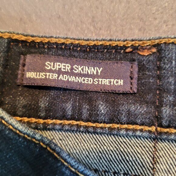 Hollister Super Skinny Stretch SZ 26 Denim Jeans Dark Wash - Picture 6 of 9